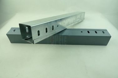 Stainless steel Pre-galvanized / Zinc Plated Electrical Cable Tray Perforated GI Cable Trunking