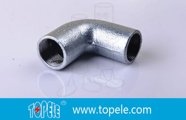 BS4568 Conduit Fittings 25mm  Malleable Iron Solid Elbow , 90 Degree Pipe Bent