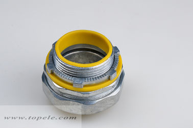 1/2 » - 4" connecteur droit étanche de zinc avec garniture jaune/bleue