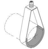 Cintre standard de boucle de pivot d'UL pour le tuyau Clmap - acier galvanisé