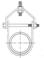 Norme galvanisée réglable d'UL de bride de tuyau d'acier de cintre de chape